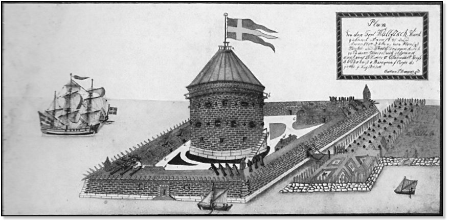 Fortifikationen auf dem Walfisch (vor 1718)